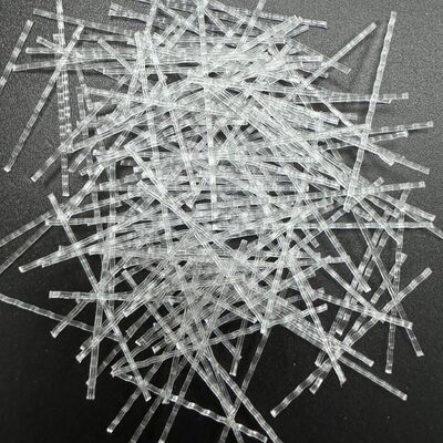 High Strength Polypropylene PP Macro Fiber Wave Form For Bridge Construction
